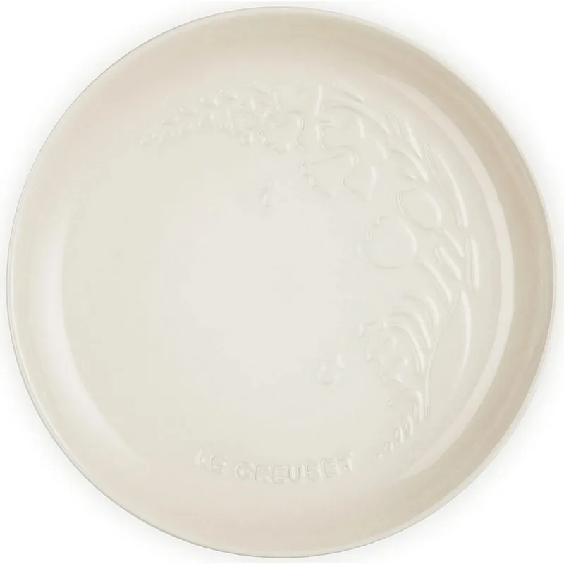 Dinerbord 22cm Jardin Collectie de Le Creuset en Meringue – photo produit