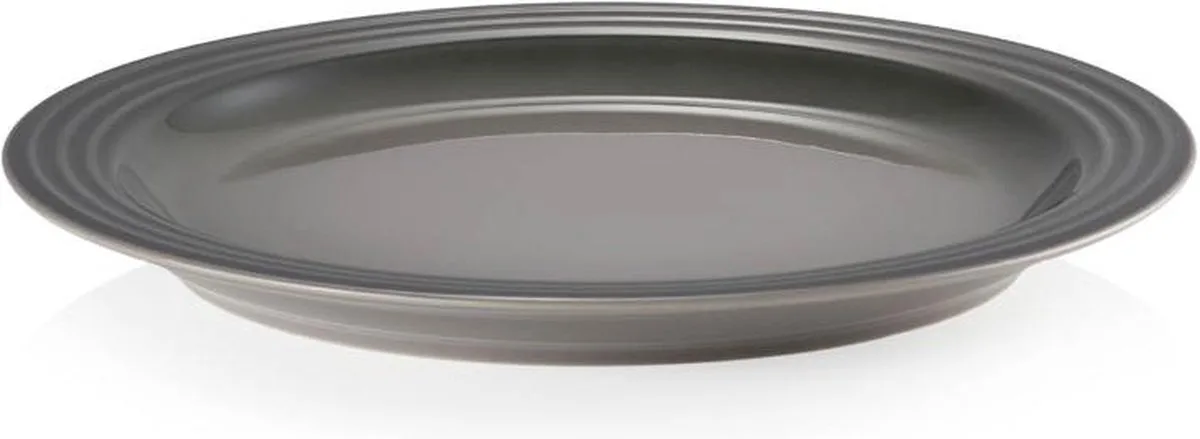 Dinerbord in Aardewerk 27 CM Flint de Le Creuset en Donker Grijs – photo produit