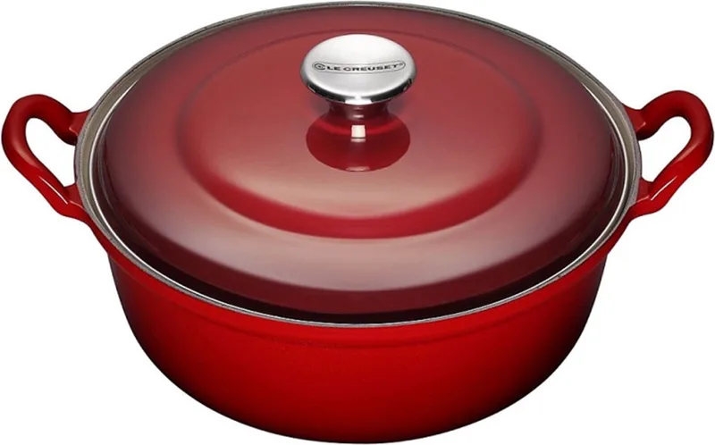 Faitout Braadpan - 6,6 l - Ø 32 cm de Le Creuset en Kersenrood – photo produit
