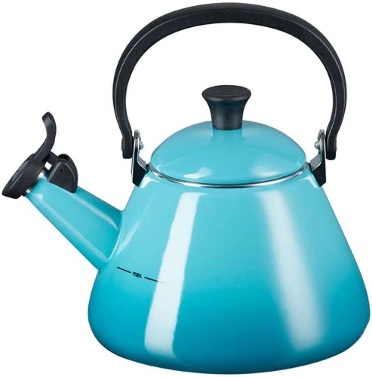 Fluitketel 1.6L Caribbean Blue fra Le Creuset i Caribbean Blue – produktbillede