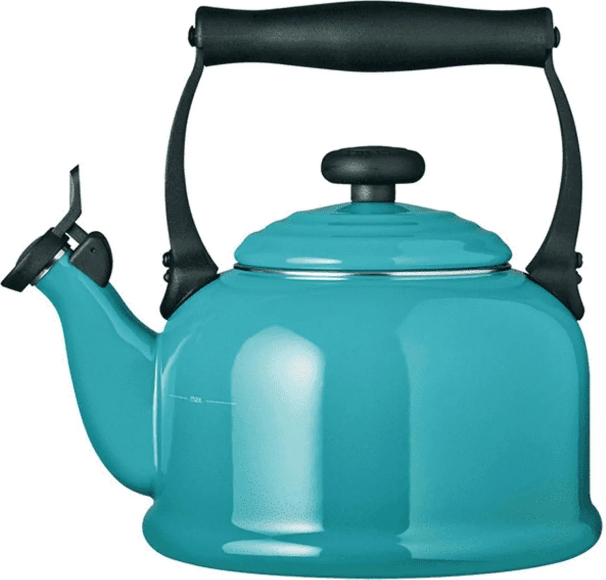 Fluitketel "Tradition" in Caribbean 2,1L van Le Creuset in Blauw – productfoto