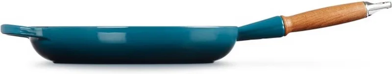 geëmailleerd gietijzeren koekenpan - Ø 28 cm / 2,6liter- Deap Teal fra Le Creuset i Deep Teal – produktbillede
