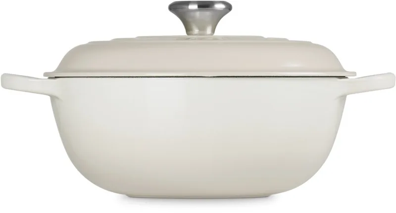 Gietijzeren Braadpan Marmite 22 cm/2.2 liter Meringue de Le Creuset en Crème – photo produit