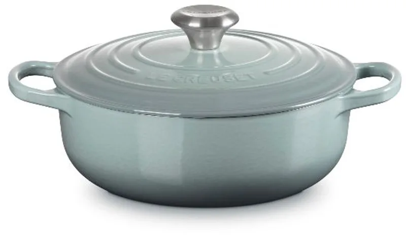 Gietijzeren Hapjespan - 24cm/3,4 Liter - Sea Salt de Le Creuset en Gris – photo produit 1 sur 5