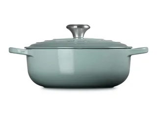 Gietijzeren Hapjespan - 24cm/3,4 Liter - Sea Salt de Le Creuset en Gris – photo produit 3 sur 5