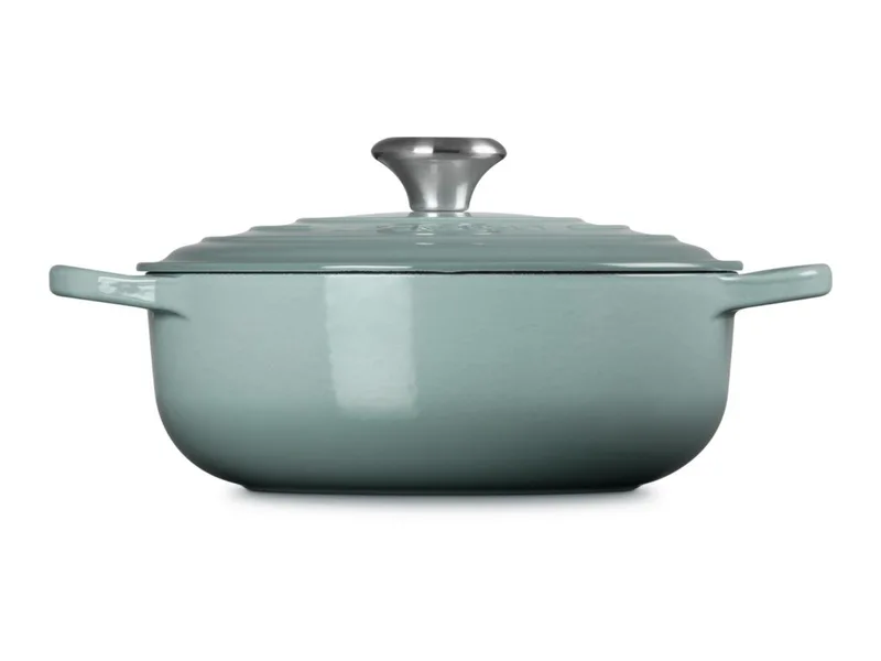 Gietijzeren Hapjespan - 24cm/3,4 Liter - Sea Salt de Le Creuset en Gris – photo produit 3 sur 5
