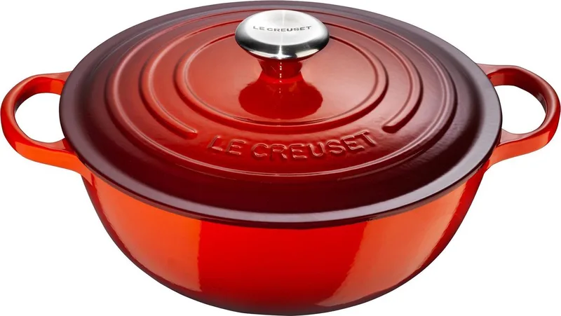 Gietijzeren Marmite 26cm 5,3l by Le Creuset in Kersenrood – product photo