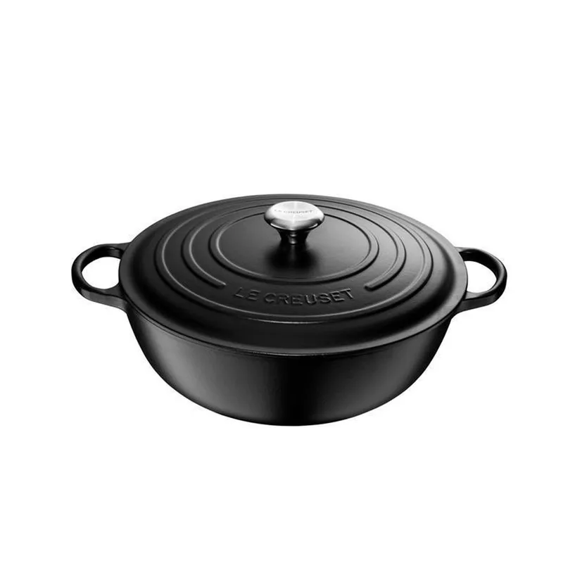 Gietijzeren marmite in Mat 32cm 7l by Le Creuset in Black – product photo