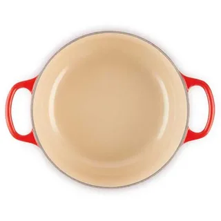 Gietijzeren Ronde braadpan - 2,4 L- Ø 20 cm de Le Creuset en Kersenrood – photo produit 2 sur 3