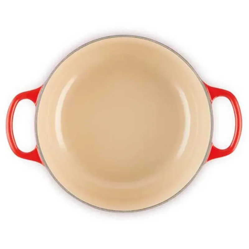 Gietijzeren Ronde braadpan - 2,4 L- Ø 20 cm de Le Creuset en Kersenrood – photo produit 2 sur 3