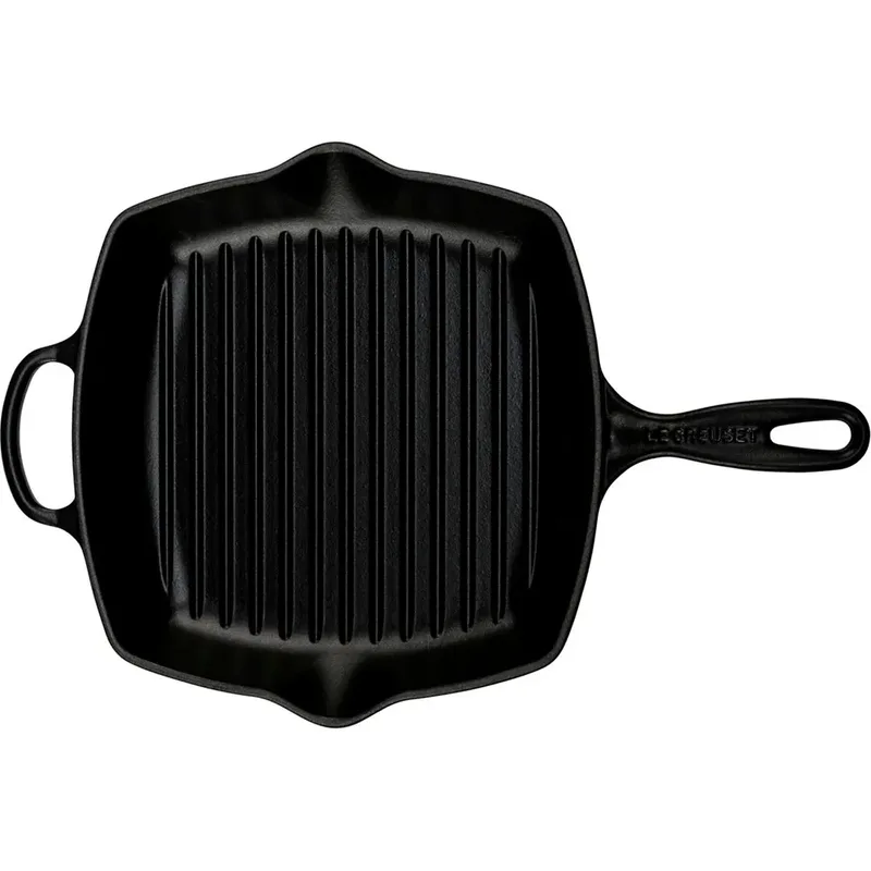 gietijzeren vierkante grillpan - 26cm von Le Creuset in Mat Zwart – Produktfoto 2 von 3