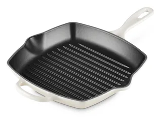 Grillpan Signature 26 x 26 cm - Geëmailleerde anti-aanbaklaag by Le Creuset in Meringue – product photo 5 of 5