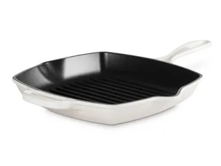 Grillpan Signature 26 x 26 cm - Geëmailleerde anti-aanbaklaag by Le Creuset in Meringue – product photo 3 of 5