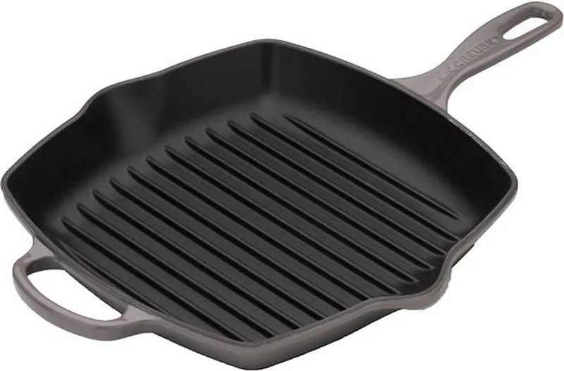 Grillpan Signature 26 x 26 cm - Geëmailleerde anti-aanbaklaag van Le Creuset in Flint – productfoto