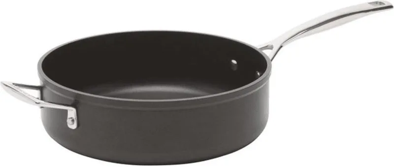 Hapjespan - Sauteuse - Les Forgées TNS - ø 26 cm / 4 liter - standaard anti-aanbaklaag by Le Creuset in Black – product photo