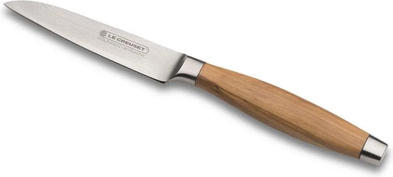 keukenmessen damast olijfhout von Le Creuset in Rvs – Produktfoto