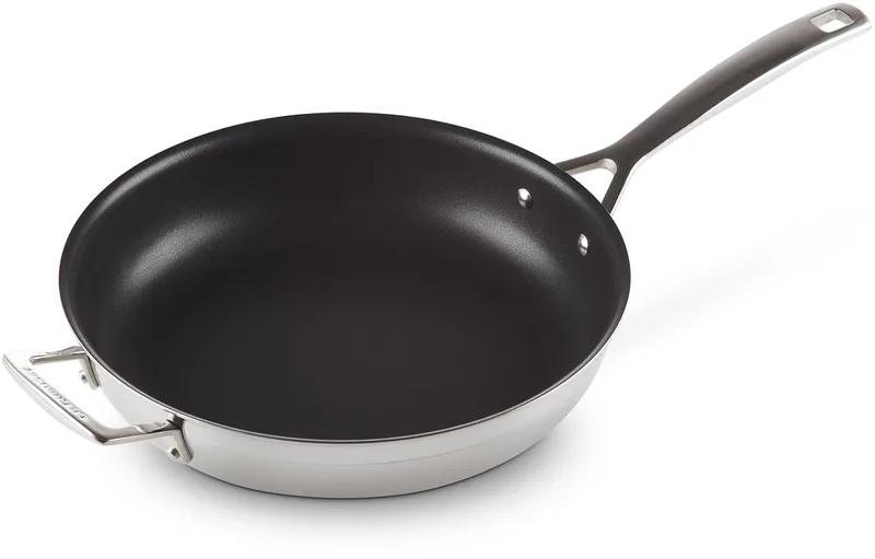 Koekenpan met anti-aanbak met extra handvat Ø 28cm by Le Creuset in Rvs – product photo