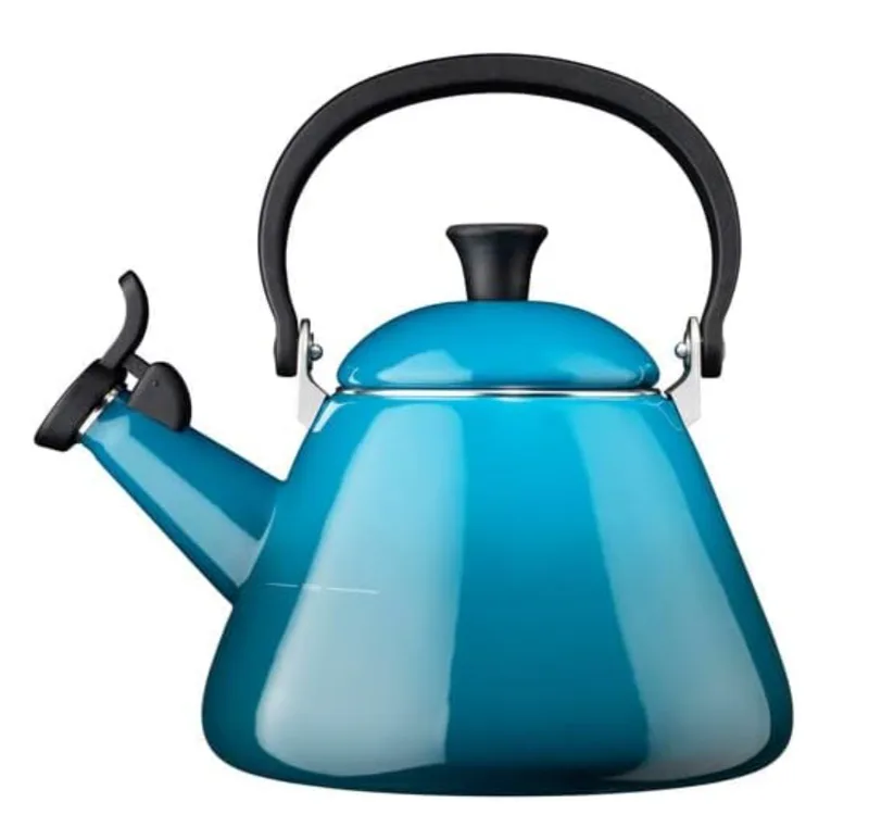 Konischer Wasserkocher 1,6 L – Tieftürkis van Le Creuset – productfoto