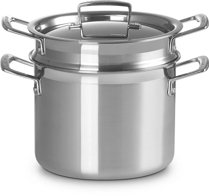 Kookpan met pastamand Ø 20cm 5,0l by Le Creuset in Rvs – product photo