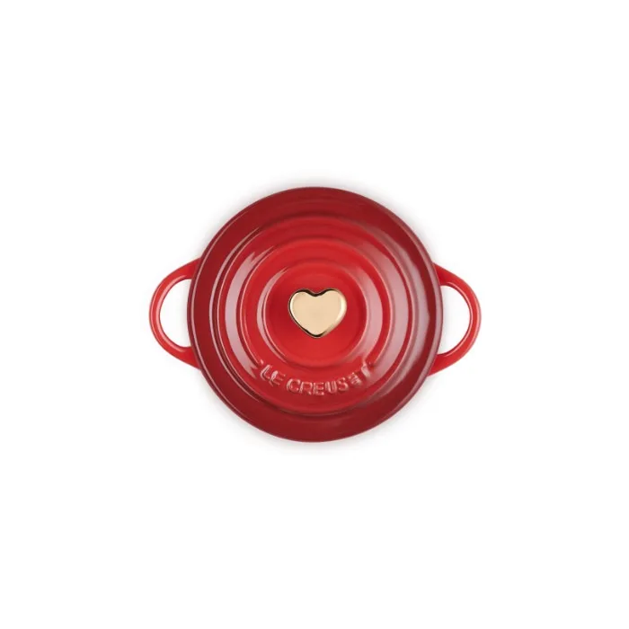 L' Amour - Mini Braadpan hart 10cm Kersenrood by Le Creuset – product photo