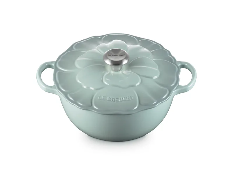 La Marmite Blume aus Gusseisen 26 cm 4,1 L Sea Salt von Le Creuset – Produktfoto