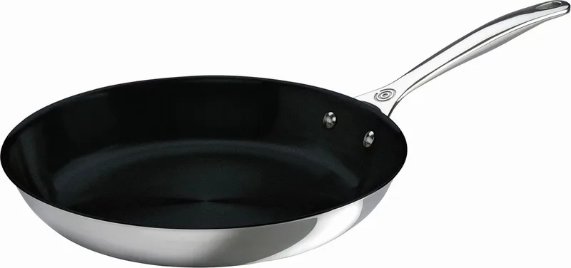 Lage Koekenpan 26 cm - Anti aanbaklaag - Inductie by Le Creuset in Rvs – product photo