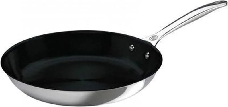 Lage Koekenpan 30 cm - Anti aanbaklaag - Inductie von Le Creuset in Rvs – Produktfoto