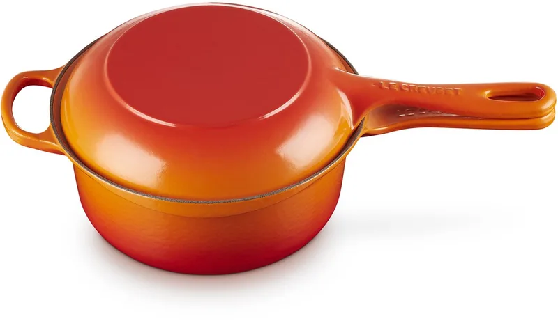 Le Creuset 2-in-1 Steelpan rond 22cm 2,3l by Le Creuset in Oranjerood – product photo