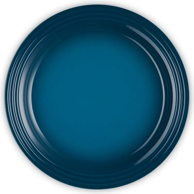 Le Creuset 4 aardewerken dinerborden 27cm by Le Creuset in Deep Teal – product photo