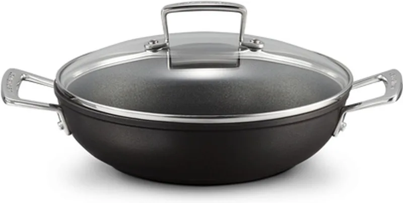 Les Forgees - Sauteerpan 2 grepen 30cm 3,6L de Le Creuset en Noir – photo produit