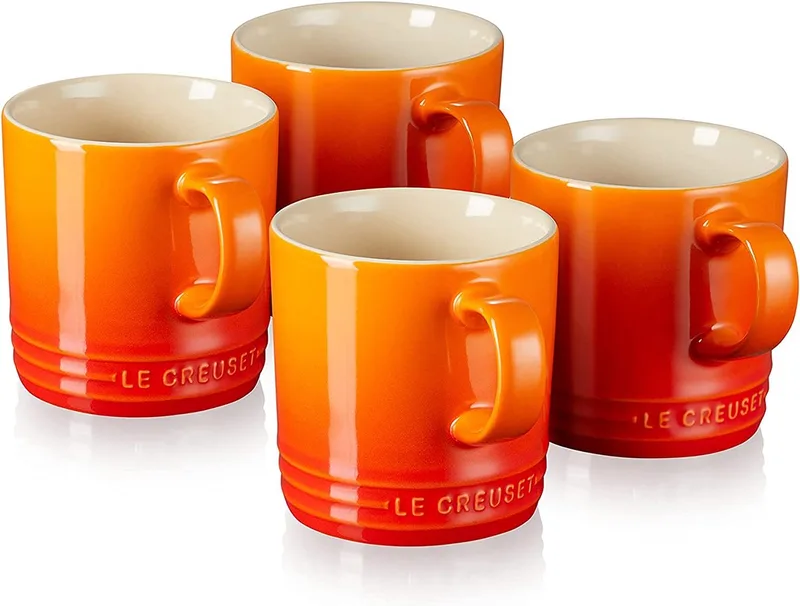Luxe mokken set – koffie mokken set – beker – coffee mug set – duurzaam von Le Creuset in Mugs Set of 4 in Stoneware – Produktfoto