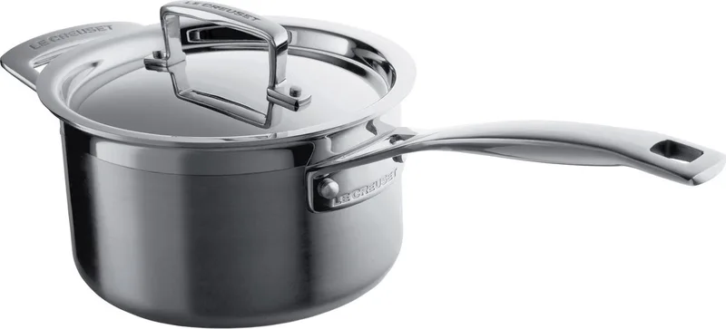 Magnetik Steelpan - 16 cm - Met Deksel by Le Creuset in Grey – product photo