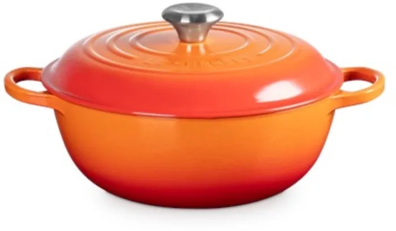 Marmite Braadpan Signature Ø26cm / 4.1L by Le Creuset in Oranjerood – product photo