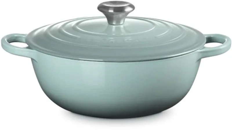 Marmite Signature 28cm / 4.9L von Le Creuset in Sea Salt – Produktfoto