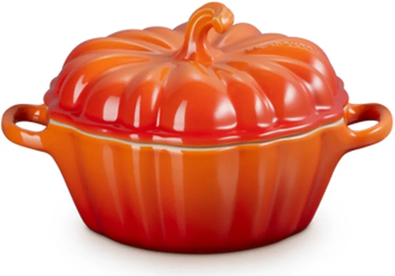 Mini-Braad-/Stoofpan - "Pompoen" - in Aardewerk - 16 Cm Oranjerood by Le Creuset in Orange – product photo