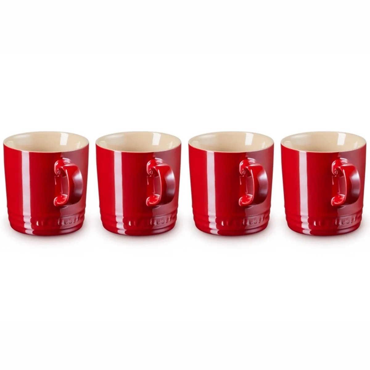 Mokken - Metallic Kersenrood - 350 ml - 4 stuks fra Le Creuset i Rød – produktbillede