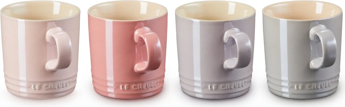 Mokken - Metallic Pastel - 350 ml - 4 stuks van Le Creuset – productfoto