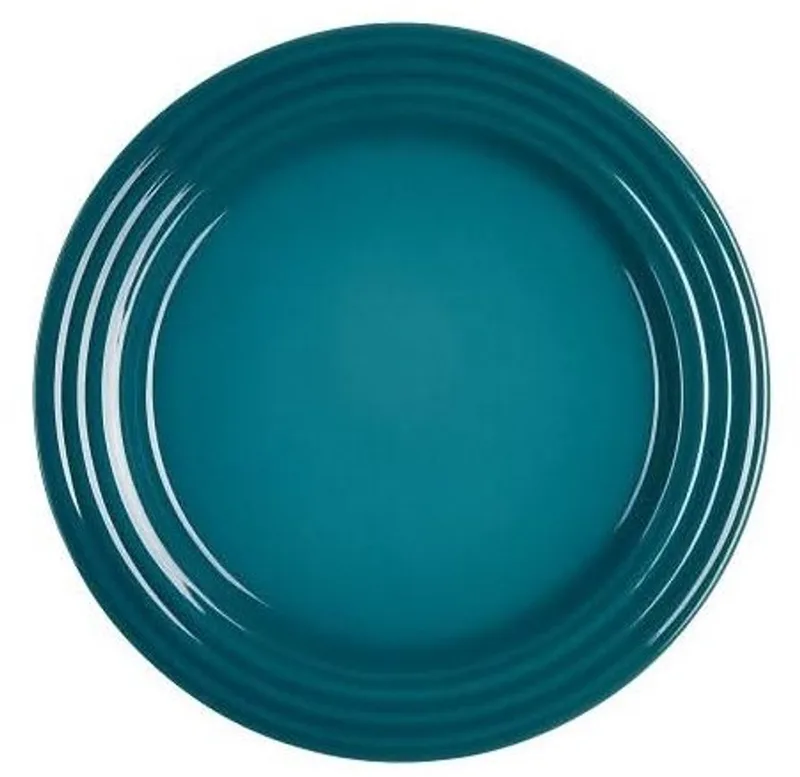 Ontbijtbord / Dessertbord - Deap Teal - ø 22 cm by Le Creuset in Blue – product photo