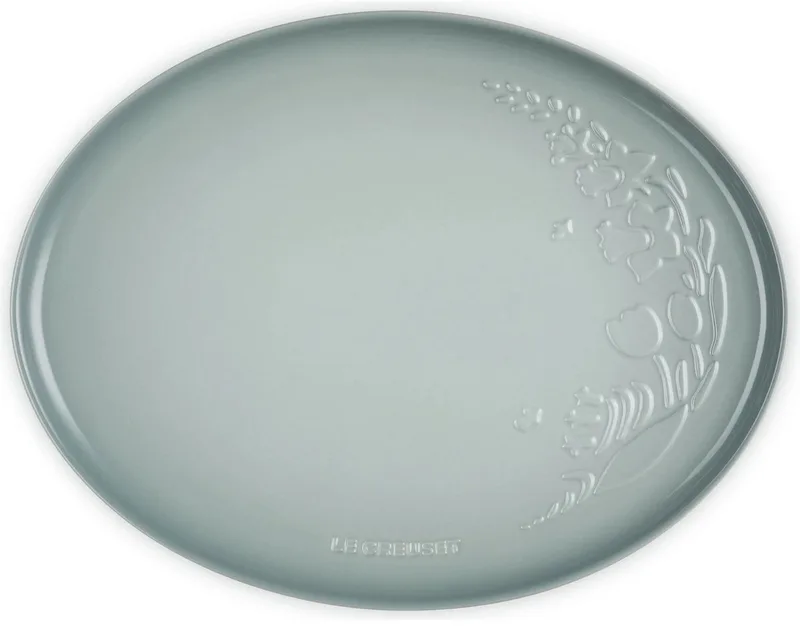 Ovale Serveerschaal 36cm Jardin Collectie by Le Creuset in Sea Salt – product photo