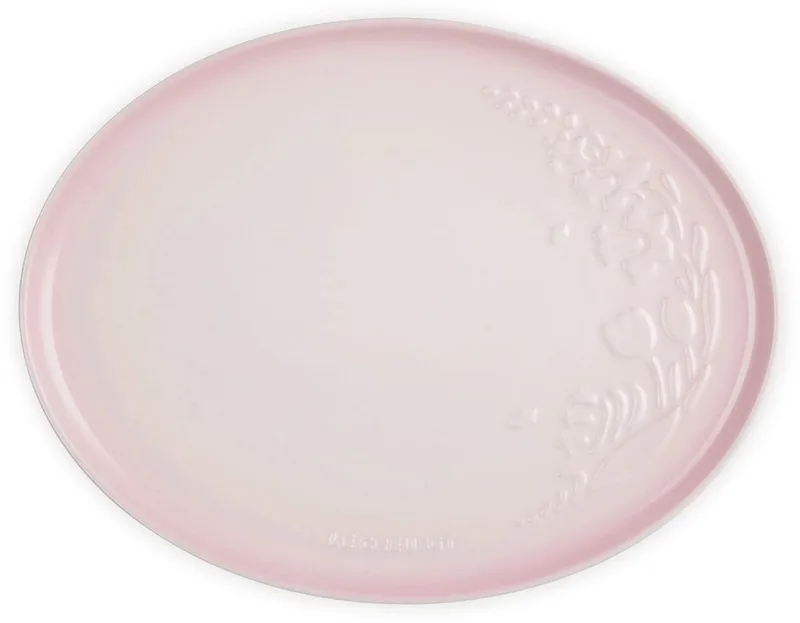 Ovale Serveerschaal 36cm Jardin Collectie van Le Creuset in Shell Pink – productfoto
