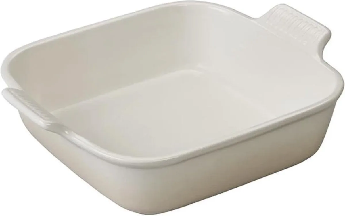 Ovenschaal - 23 × 23 x 6 cm - Meringue van Le Creuset in Crème – productfoto