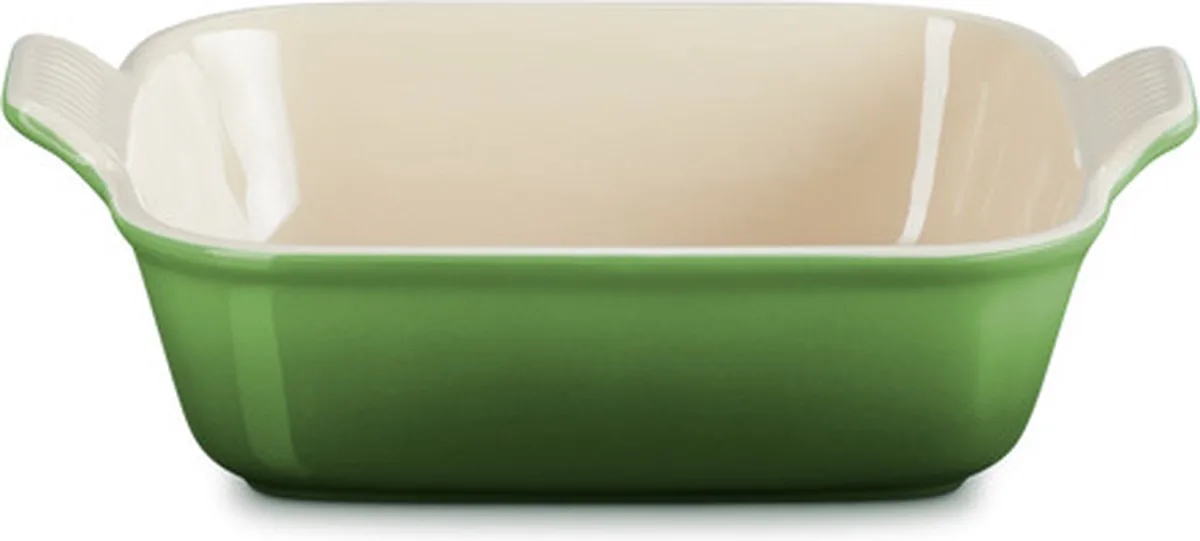 Ovenschaal vierkant 23cm Bamboo van Le Creuset in Groen – productfoto