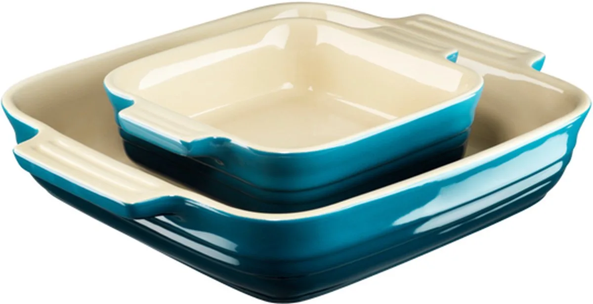 Ovenschalen - Classic - 2 Stuks de Le Creuset en Deep teal – photo produit