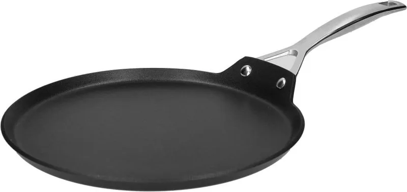 Pannenkoekenpan / Crepepan Les Forgées TNS - ø 28 cm - standaard anti-aanbaklaag de Le Creuset en Noir – photo produit