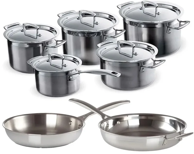Pannenset Magnetik 7 delig by Le Creuset in Silver – product photo