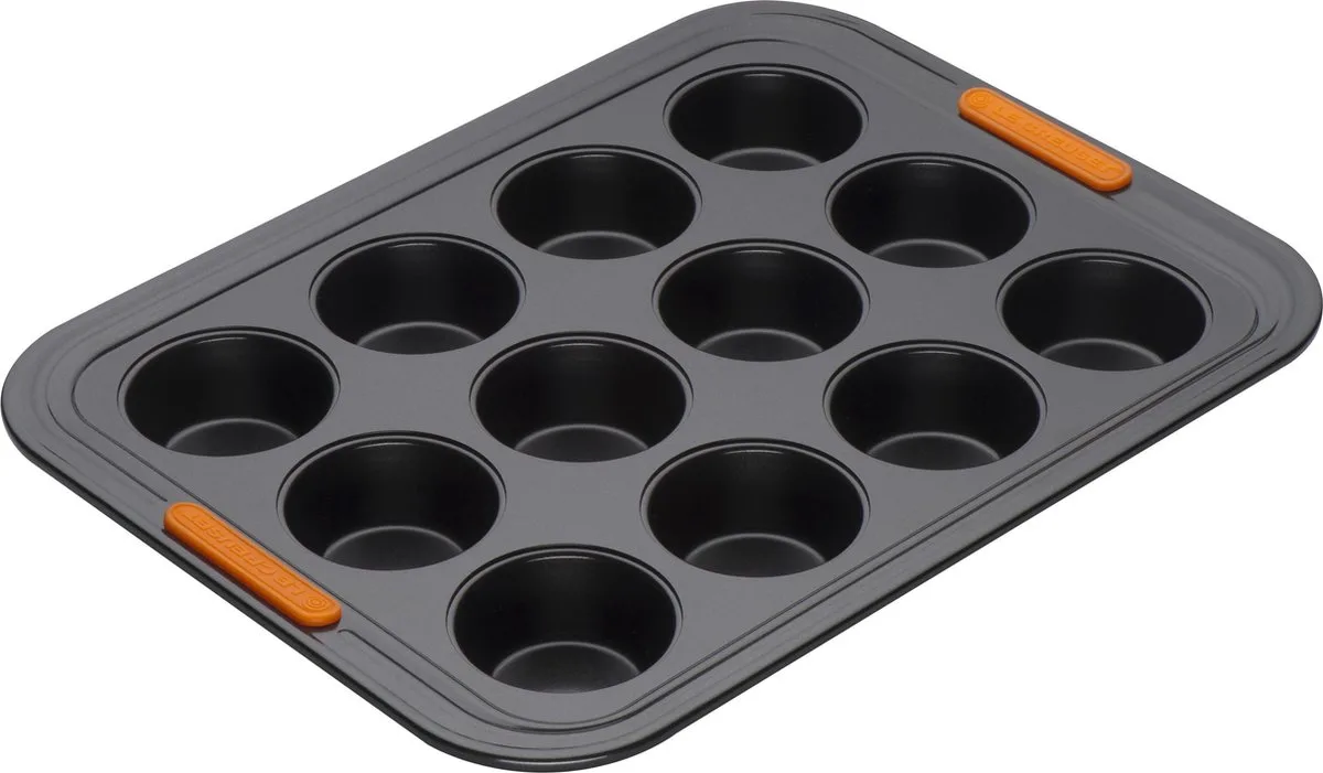 Pâtiliss Bakvorm - Voor 12 muffins - Ø 34 cm de Le Creuset en Noir – photo produit