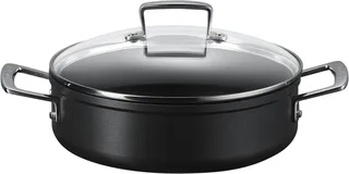 Provencaalse Hapjespan - Sauteuse - Les Forgées TNS - ø 28 cm / 5.4 liter - standaard anti-aanbaklaag de Le Creuset en Noir – photo produit 1 sur 5