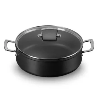 Provencaalse Hapjespan - Sauteuse - Les Forgées TNS - ø 28 cm / 5.4 liter - standaard anti-aanbaklaag de Le Creuset en Noir – photo produit 3 sur 5