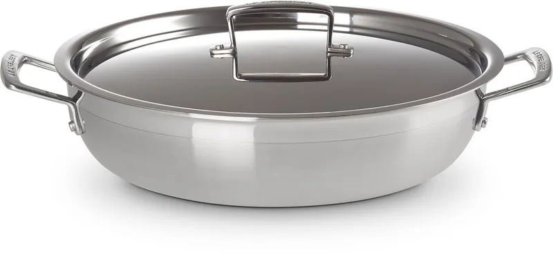Provençaalse Sauteerpan met anti-aanbak en deksel Ø 30cm 4,8l fra Le Creuset i Rvs – produktbillede