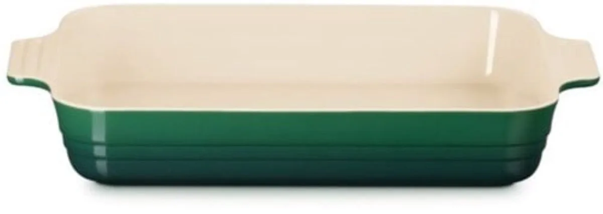 rechthoekige ovenschaal 32 x 24 cm aardewerk van Le Creuset in Juniper – productfoto